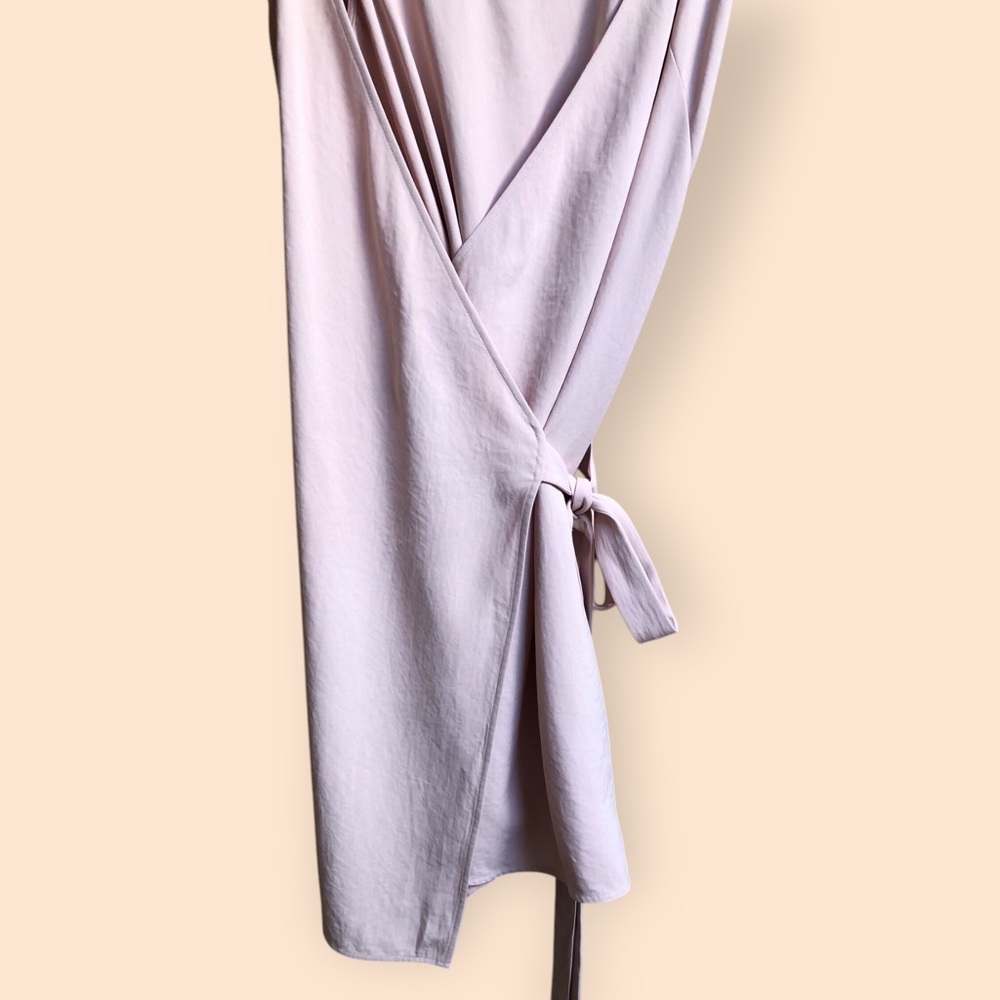 Everlane Women’s Pink Japanese Go Weave Tank MIDI Wrap Dress Pastel Women’s 2 - Picture 7 of 16